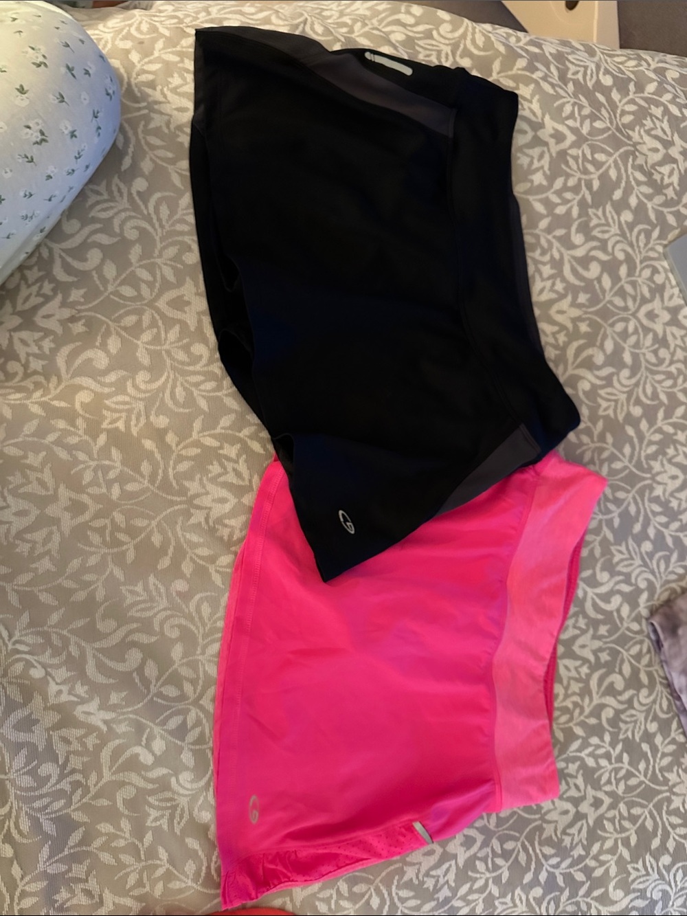Champion Black and Bright Pink Athletic Skorts Duo
